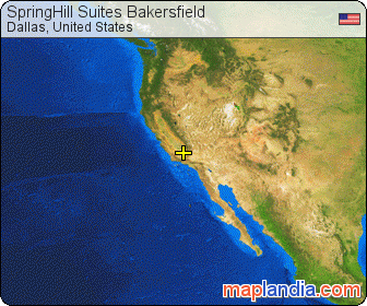 SpringHill Suites Bakersfield satellite map