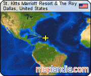 St. Kitts Marriott Resort & The Roy satellite map