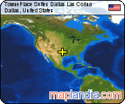 TownePlace Suites Dallas Las Colina satellite map