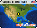 Hampton Inn Russellville satellite map