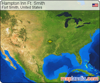 Hampton Inn Ft. Smith satellite map