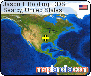 Jason T. Bolding, DDS satellite map