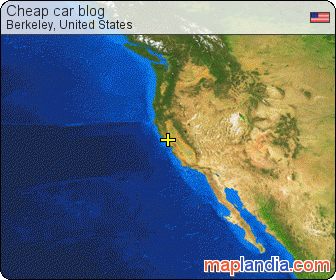 Cheap car blog satellite map