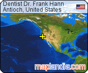 Dentist Dr. Frank Hann satellite map