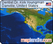 Dentist Dr. Kirk Youngman satellite map