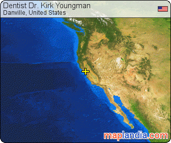 Dentist Dr. Kirk Youngman satellite map