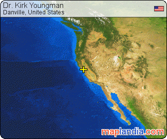 Dr. Kirk Youngman satellite map