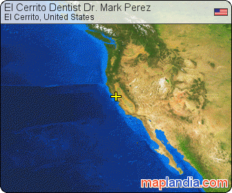 El Cerrito Dentist Dr. Mark Perez satellite map