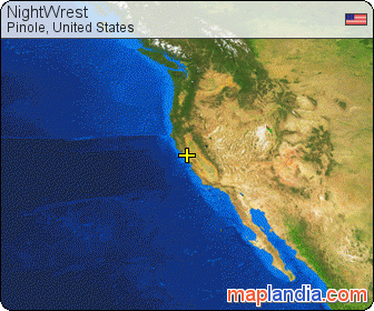 NightWrest satellite map