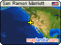 San Ramon Marriott satellite map