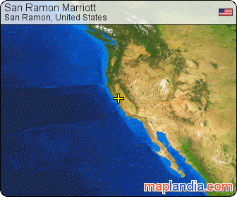 San Ramon Marriott satellite map