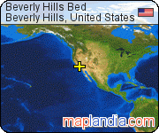 Beverly Hills Bed satellite map