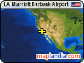 LA Marriott Burbank Airport satellite map