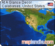 At A Glance Decor satellite map