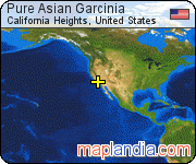 Pure Asian Garcinia satellite map