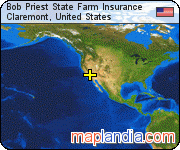 Bob Priest State Farm Insurance satellite map