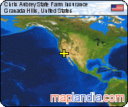 Chris Aubrey State Farm Insurance satellite map