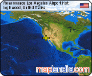 Renaissance Los Angeles Airport Hot satellite map