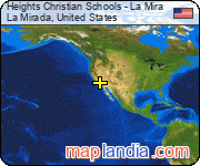 Heights Christian Schools - La Mira satellite map