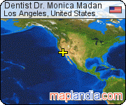 Dentist Dr. Monica Madan satellite map