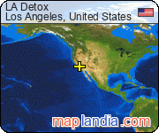 LA Detox satellite map