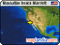 Manhattan Beach Marriott satellite map