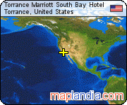 Torrance Marriott South Bay Hotel satellite map