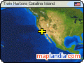 Twin Harbors Catalina Island satellite map