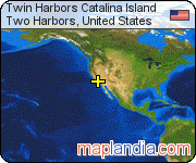 Twin Harbors Catalina Island satellite map