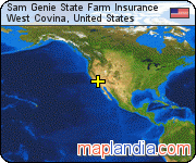 Sam Genie State Farm Insurance satellite map