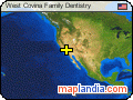 West Covina Family Dentistry satellite map