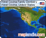 West Covina Family Dentistry satellite map