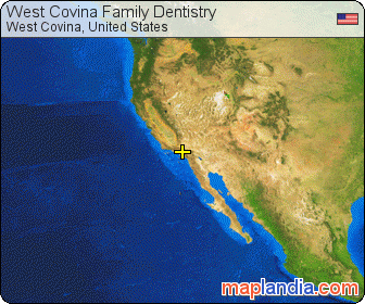 West Covina Family Dentistry satellite map