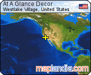 At A Glance Decor satellite map