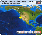Megan Thompson State Farm Insurance satellite map