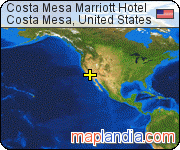 Costa Mesa Marriott Hotel satellite map