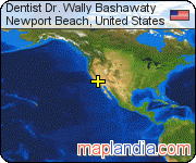 Dentist Dr. Wally Bashawaty satellite map