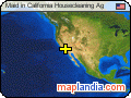 Maid in California Housecleaning Ag satellite map