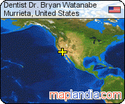 Dentist Dr. Bryan Watanabe satellite map