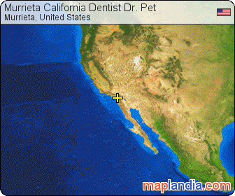 Murrieta California Dentist Dr. Pet satellite map