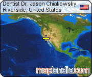 Dentist Dr. Jason Chiakowsky satellite map