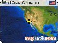 West Coast Cremation satellite map
