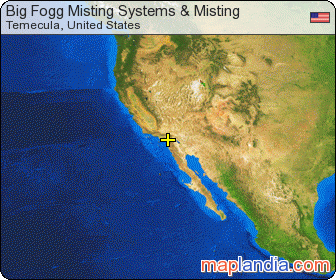 Big Fogg Misting Systems & Misting satellite map