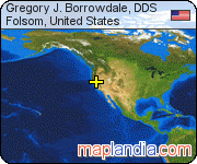 Gregory J. Borrowdale, DDS satellite map