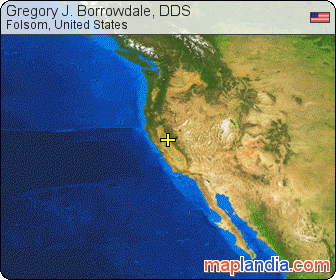 Gregory J. Borrowdale, DDS satellite map