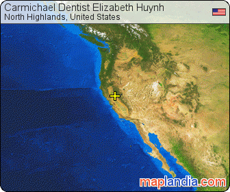 Carmichael Dentist Elizabeth Huynh satellite map