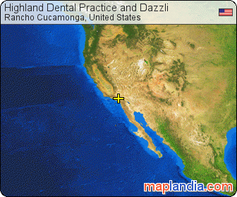 Highland Dental Practice and Dazzli satellite map