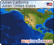 Julian California satellite map