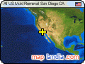 All US Mold Removal San Diego CA satellite map