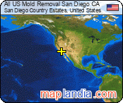 All US Mold Removal San Diego CA satellite map